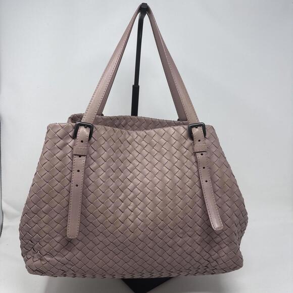 BOTTEGA VENETA Intrecciato Shoulder Bag Lambskin Mauve - Picture 4 of 16